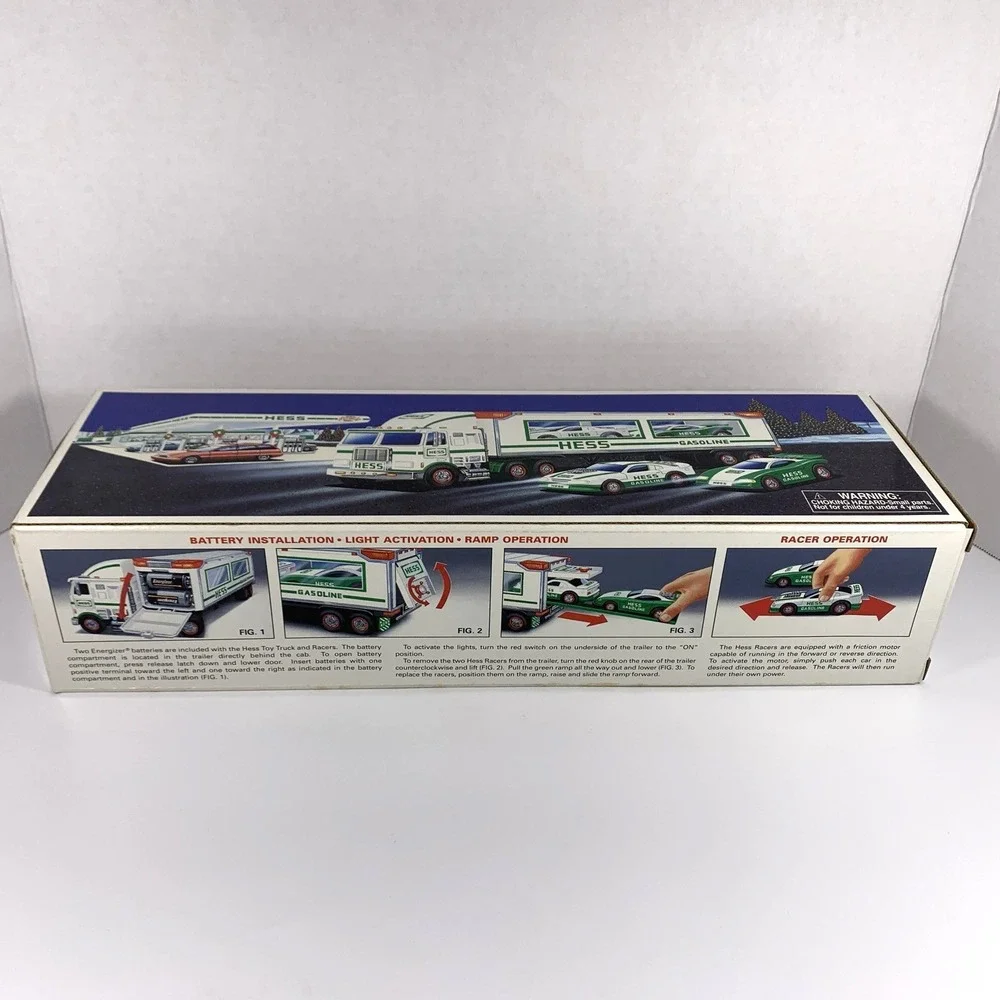 RARE Vintage 1997 HESS Toy Truck and Racers -‎ NEW In Original Box